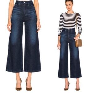 AG Adriano Goldschmied The Yvette High Rise Wide Leg Ankle Jeans Size 27R